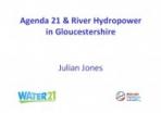 Agenda21 and Hydropower in Gloucestershire